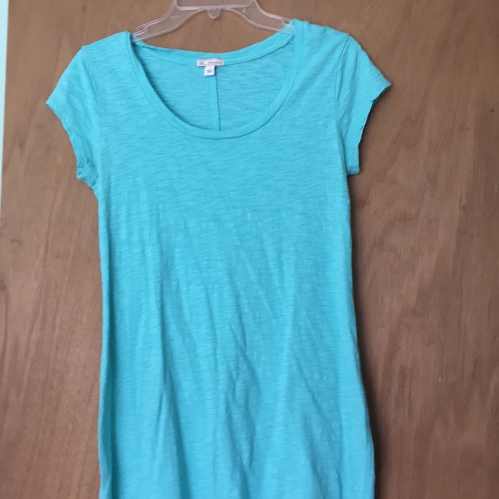 Tee shirt dress in aqua, teal sundress by The Gap